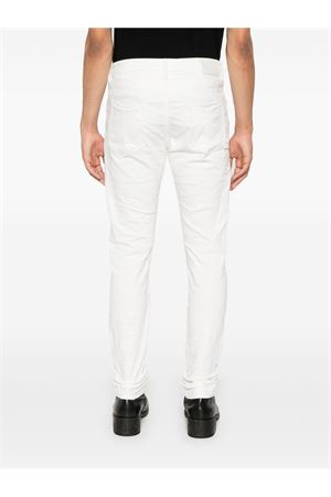 White cotton blend denim jeans PURPLE BRAND | P001LDWH324WHITE